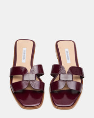 HIRA BURGUNDY LEATHER